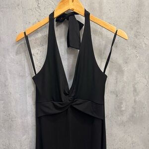 BCBGMaxAzria Black Midi Dress